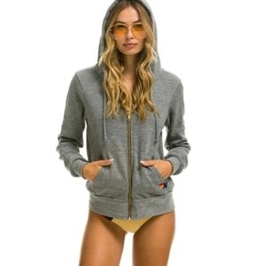 Aviator Nation Gray Bolt Hoodie